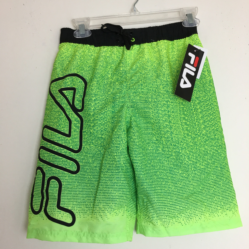 NEW Fila Boys Board Shorts Swim Trunks 10 / 12 NWT